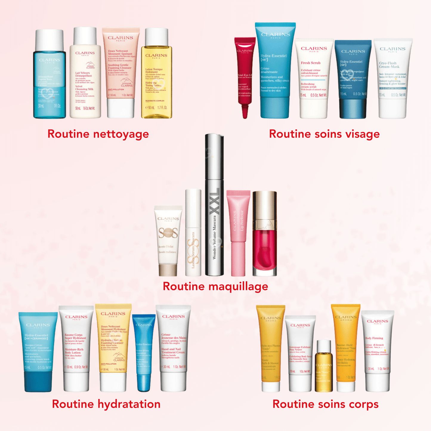 Calendrier de l'avent Clarins 24 jours