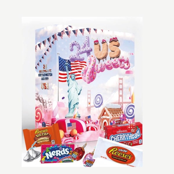 Calendrier de l'avent 24 US Sweets