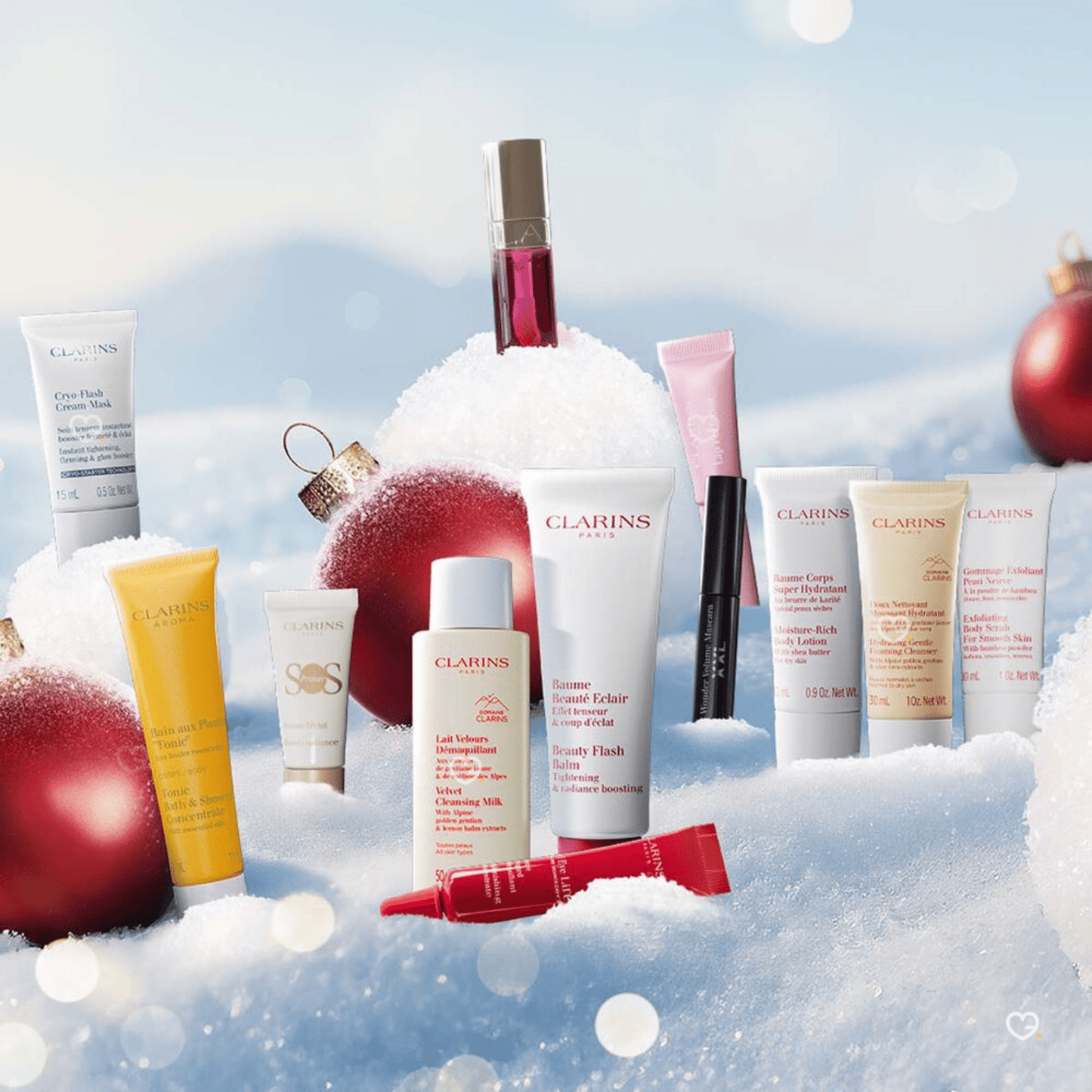 Calendrier de l'avent Clarins 12 jours
