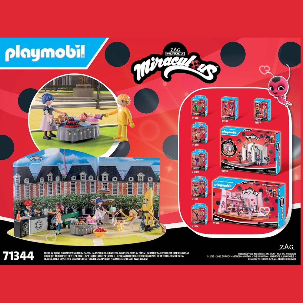 Calendrier de l'avent Playmobil – Miraculous (71344)