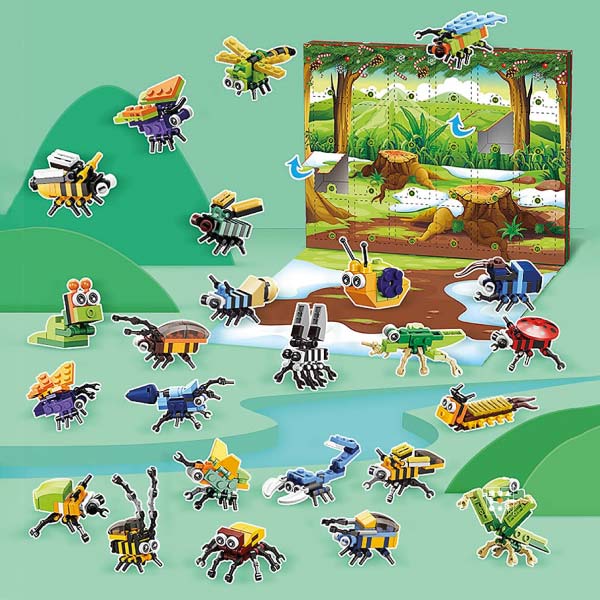 Calendrier de l'avent Building Block Insectes
