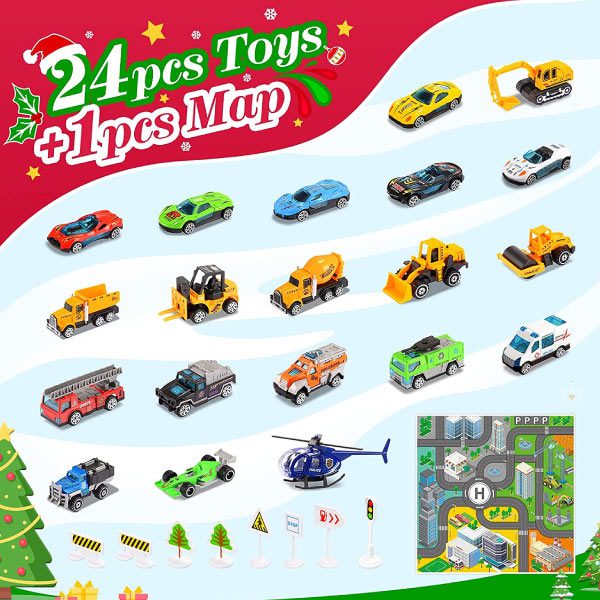 Calendrier de l'avent Alloy Toy Car