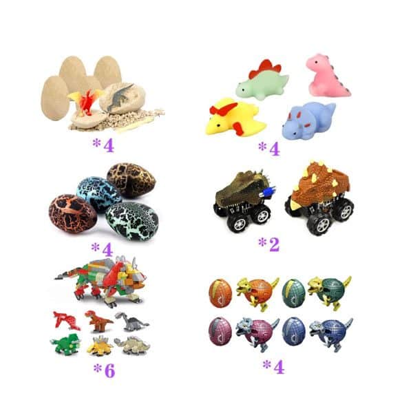 Calendrier de l'avent Dinosaures 6 en 1