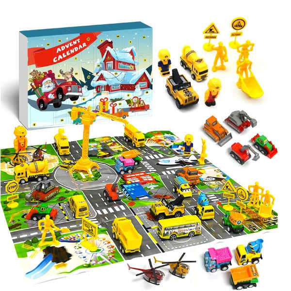 Calendrier de l'avent Véhicules de construction