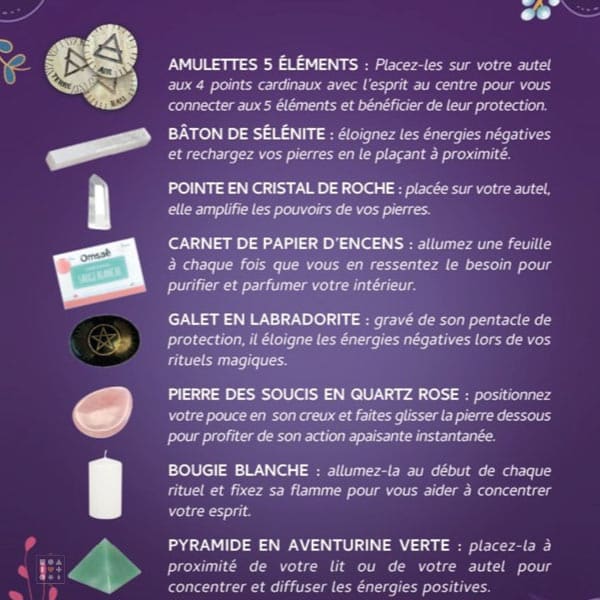 Calendrier de l'avent Pierres et Rituels