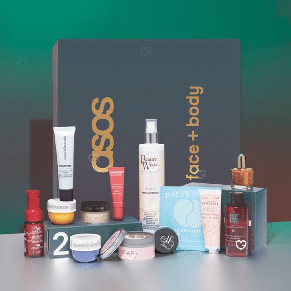 Calendrier de l'avent Asos – Visage + Corps