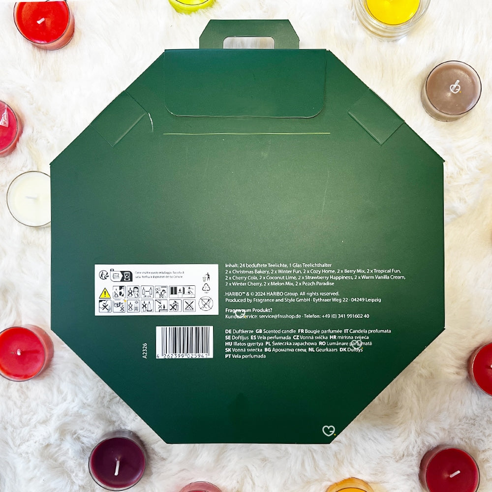 Calendrier de l'avent Haribo Bougie