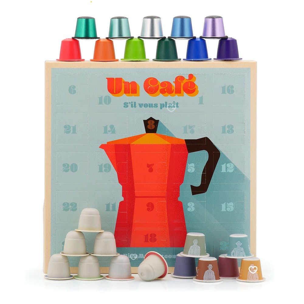 Calendrier de l'avent Cafés Bio pour Nespresso