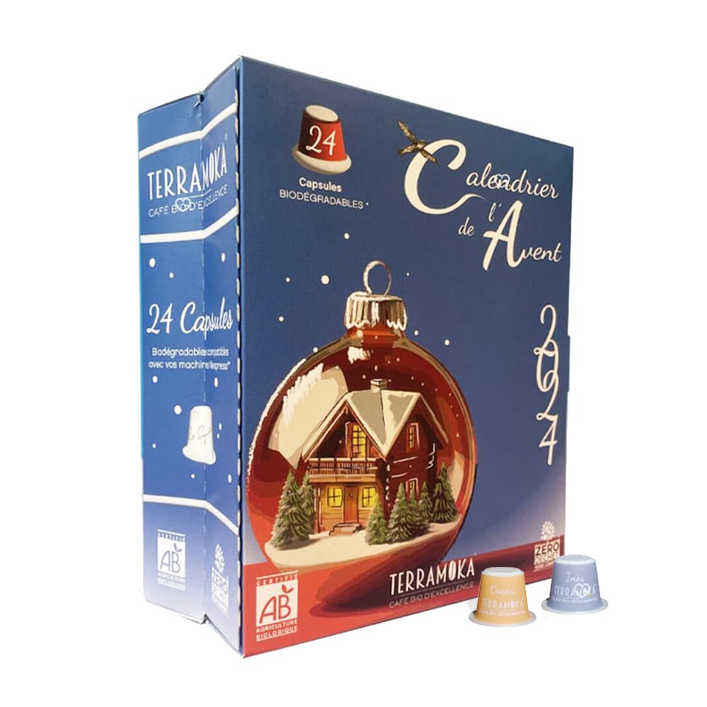 Calendrier de l'avent Cafés Bio Terramoka