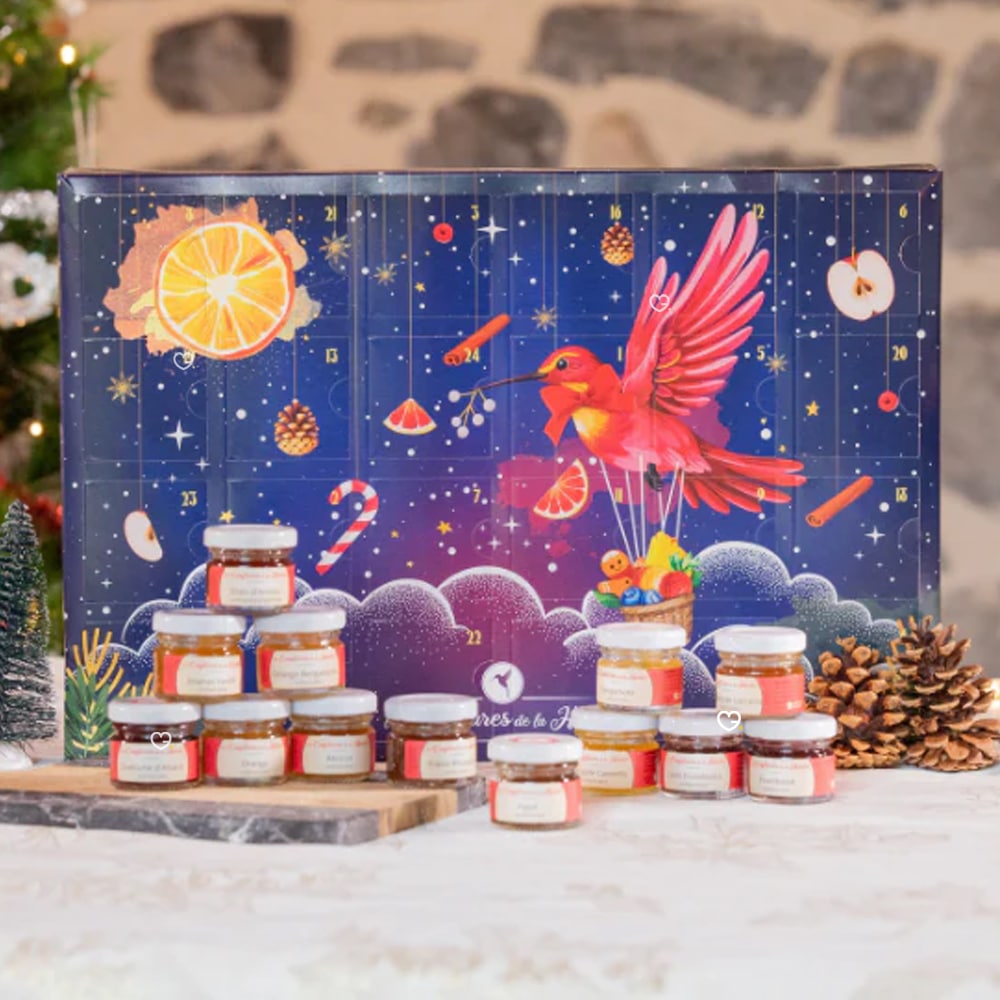 Calendrier de l'avent Les confitures de la Hoube