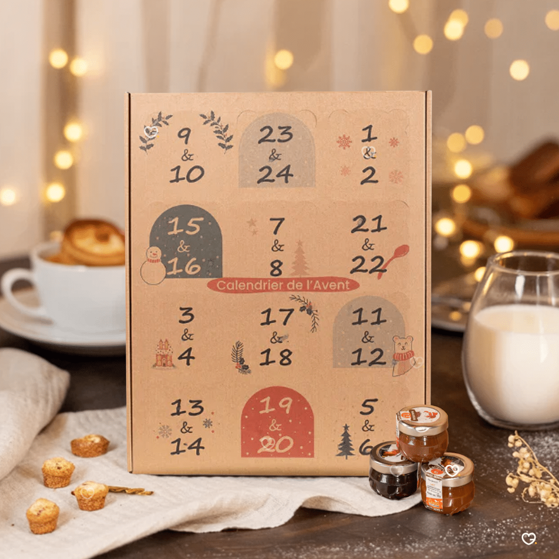 Calendrier de l'avent Pâte à tartiner artisanale