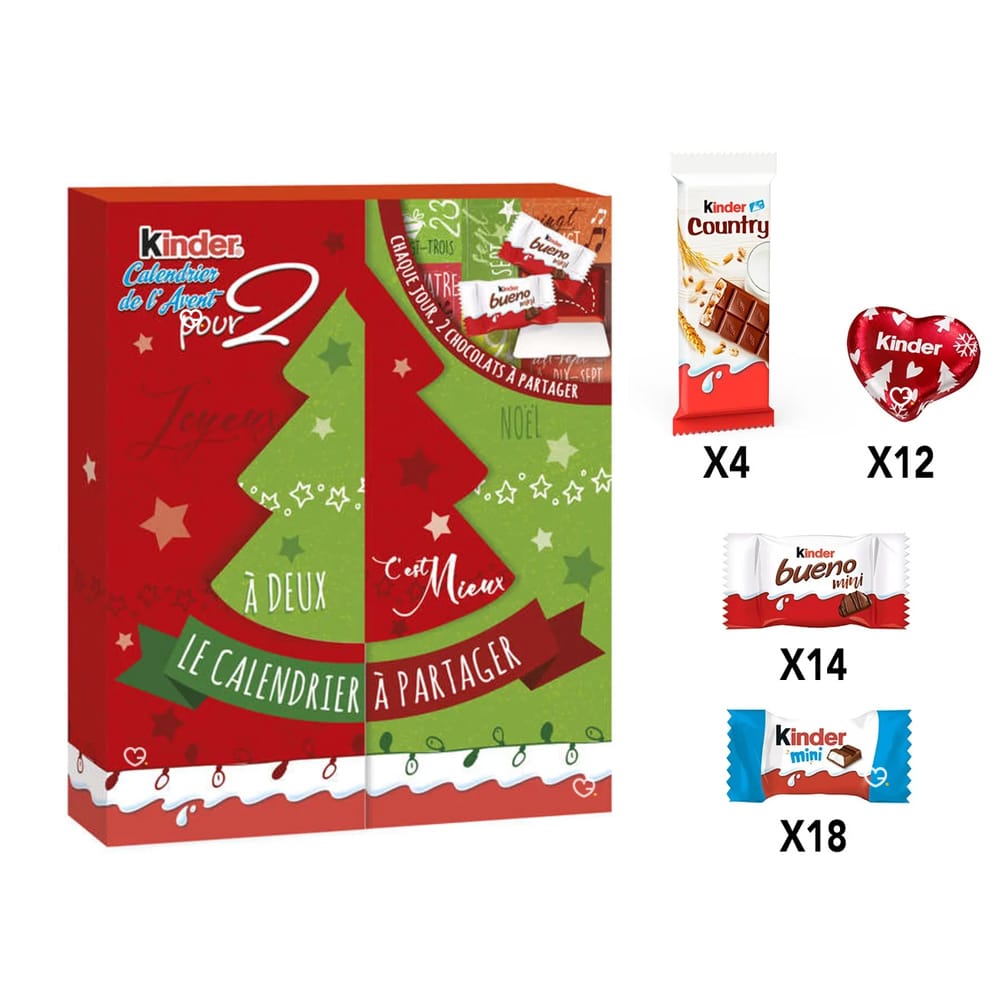 Calendrier de l'avent KINDER à Partager