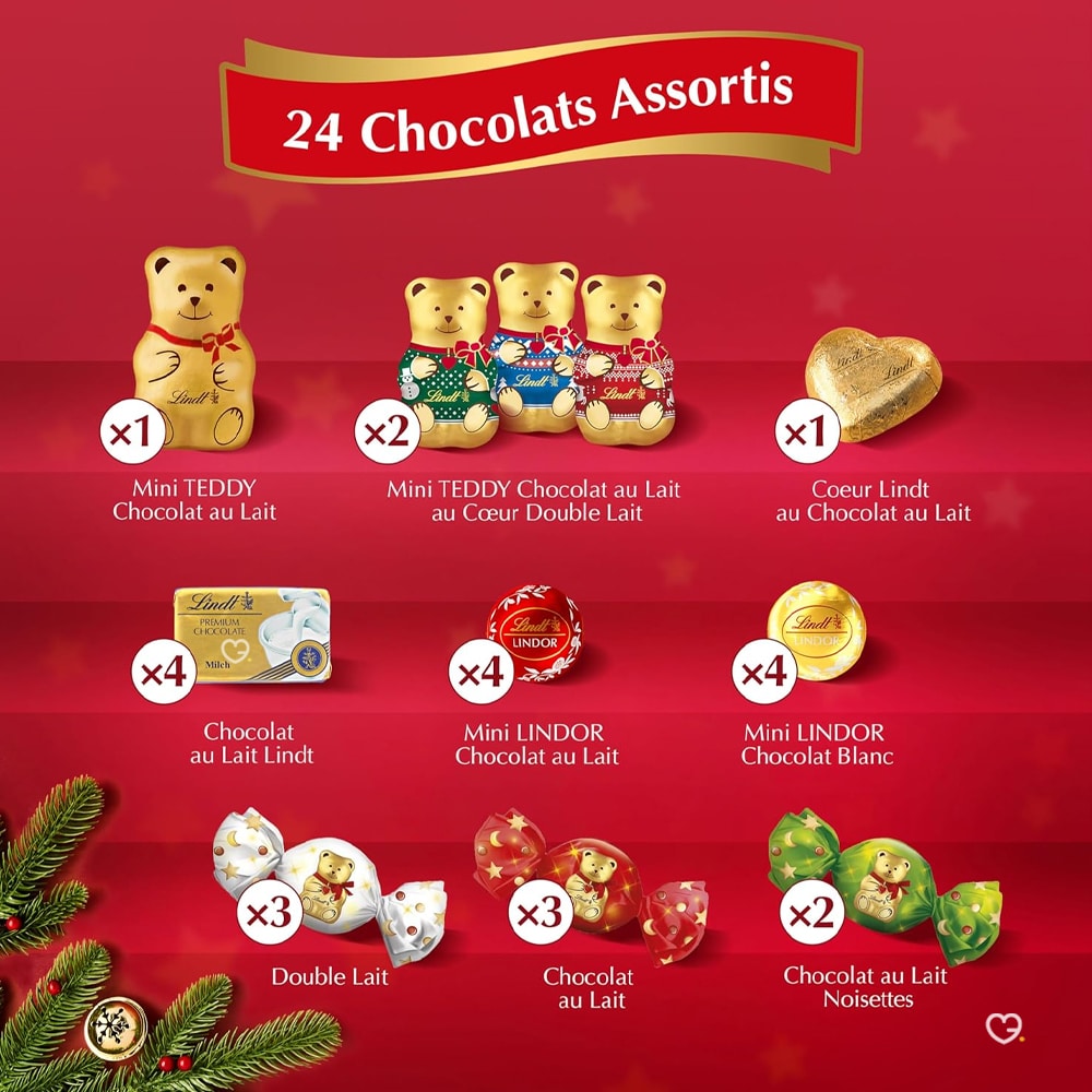 Calendrier de l'avent Lindt Ours