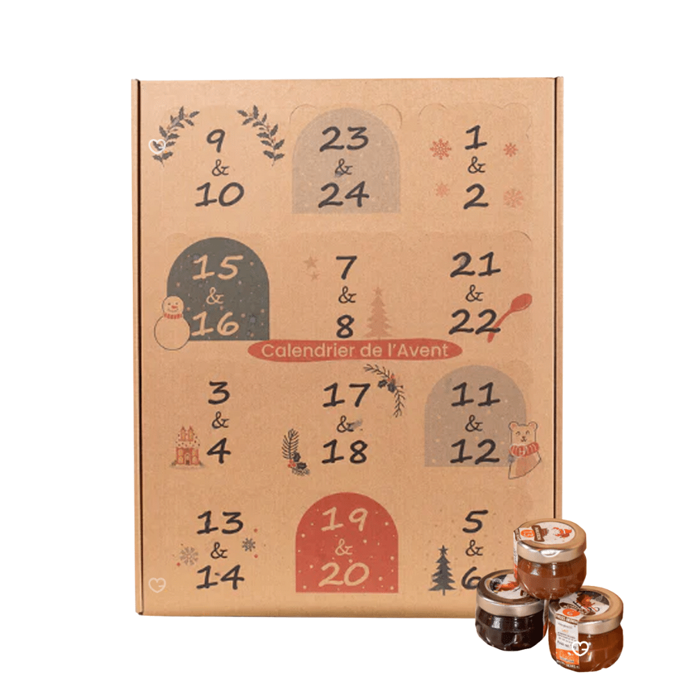 Calendrier de l'avent Pâte à tartiner artisanale