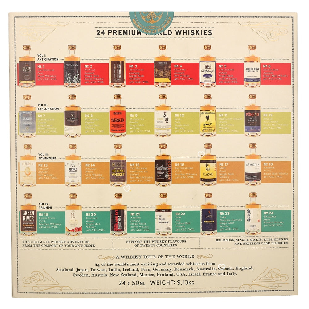 Calendrier de l'avent Whisky Tour of the World