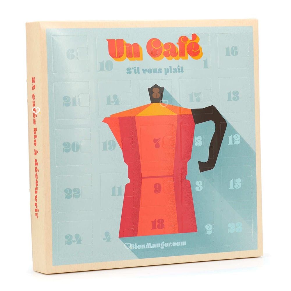 Calendrier de l'avent Cafés Bio pour Nespresso