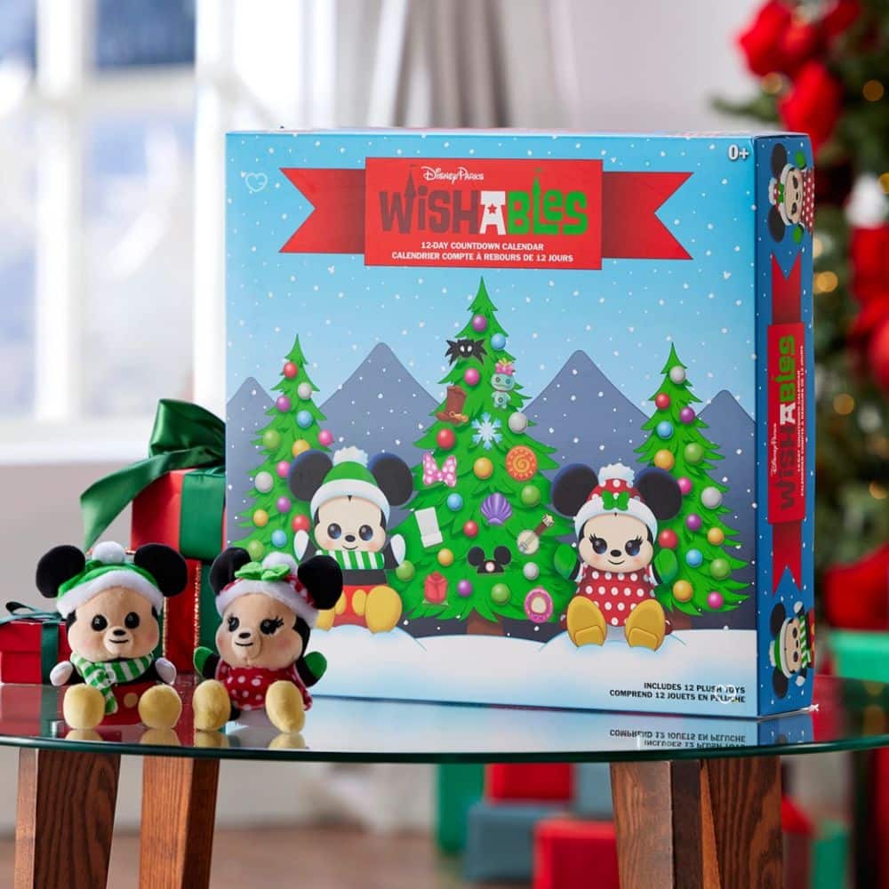 Calendrier de l'avent Disney Peluches Parks Wishables