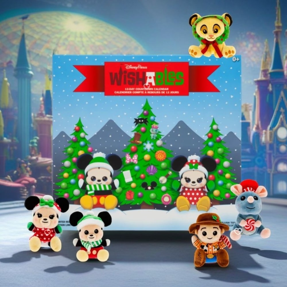 Calendrier de l'avent Disney Peluches Parks Wishables