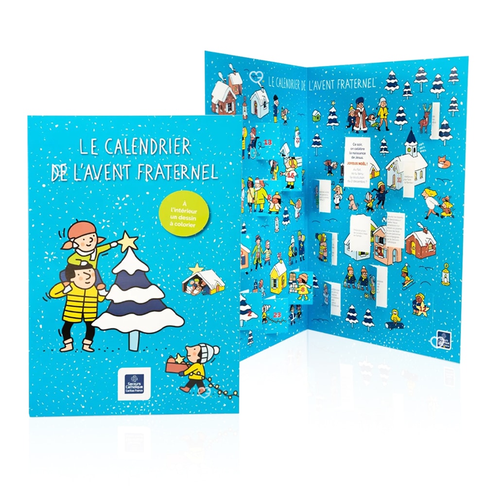 Calendrier de l'avent Secours catholique