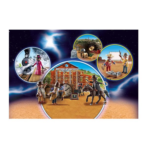 Calendrier de l'avent Playmobil &#8211; Retour vers le futur Western 70576
