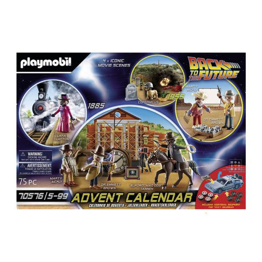Calendrier de l'avent Playmobil &#8211; Retour vers le futur Western 70576