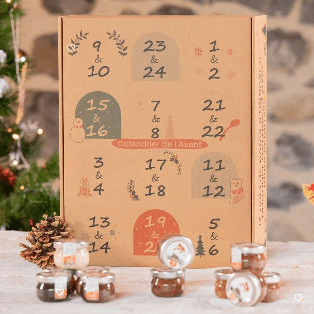 Calendrier de l'avent Pâte à tartiner artisanale