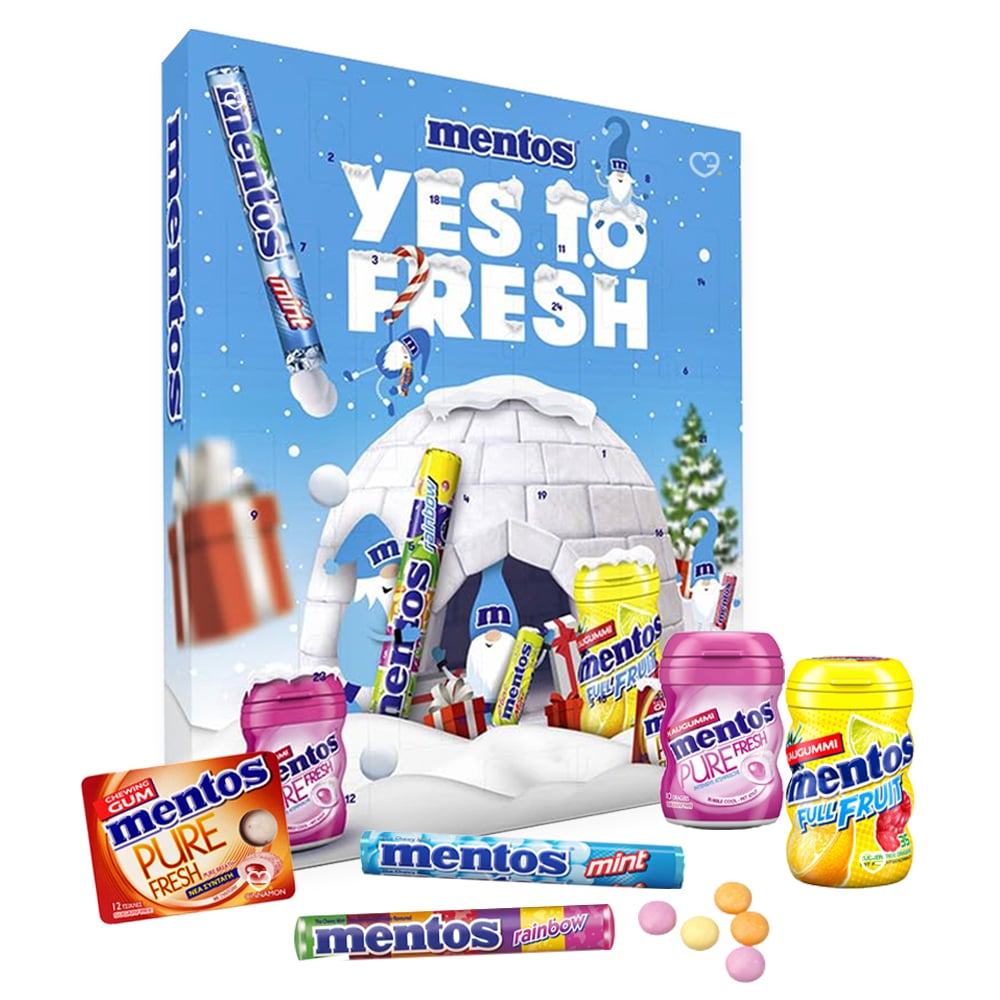Calendrier de l'avent Mentos