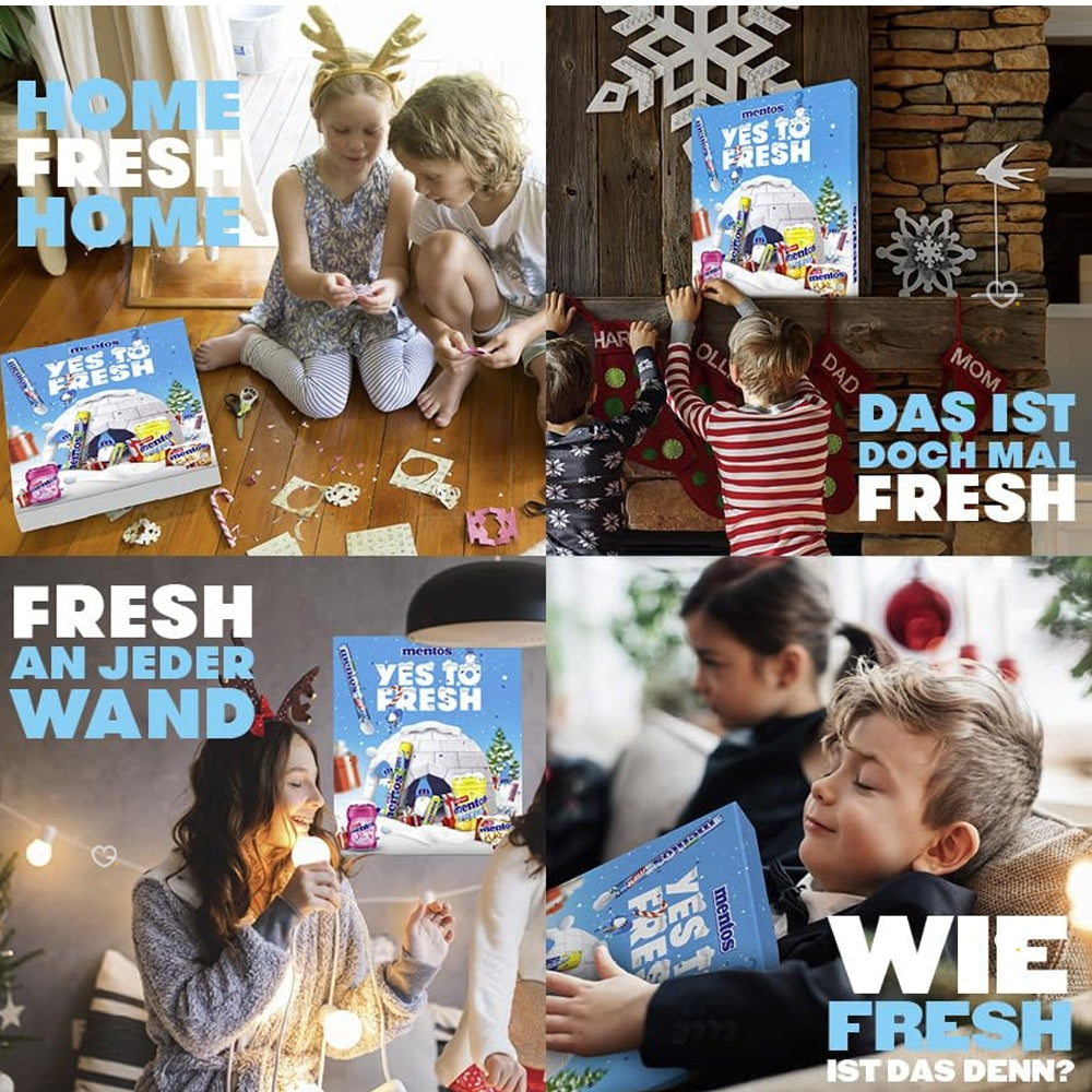 Calendrier de l'avent Mentos
