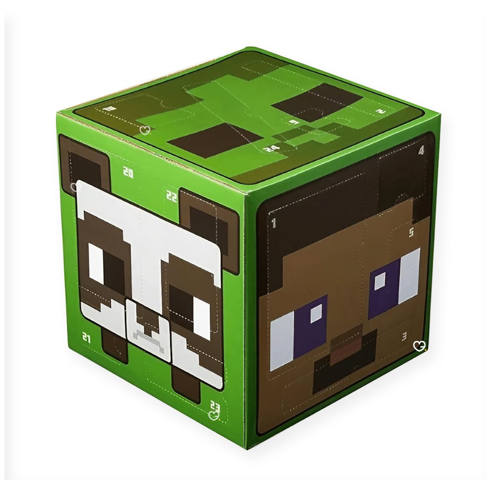Calendrier de l'avent Minecraft Cube