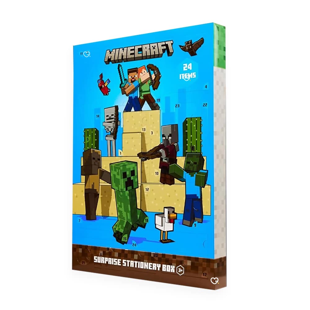 Calendrier de l'avent Minecraft Papeterie