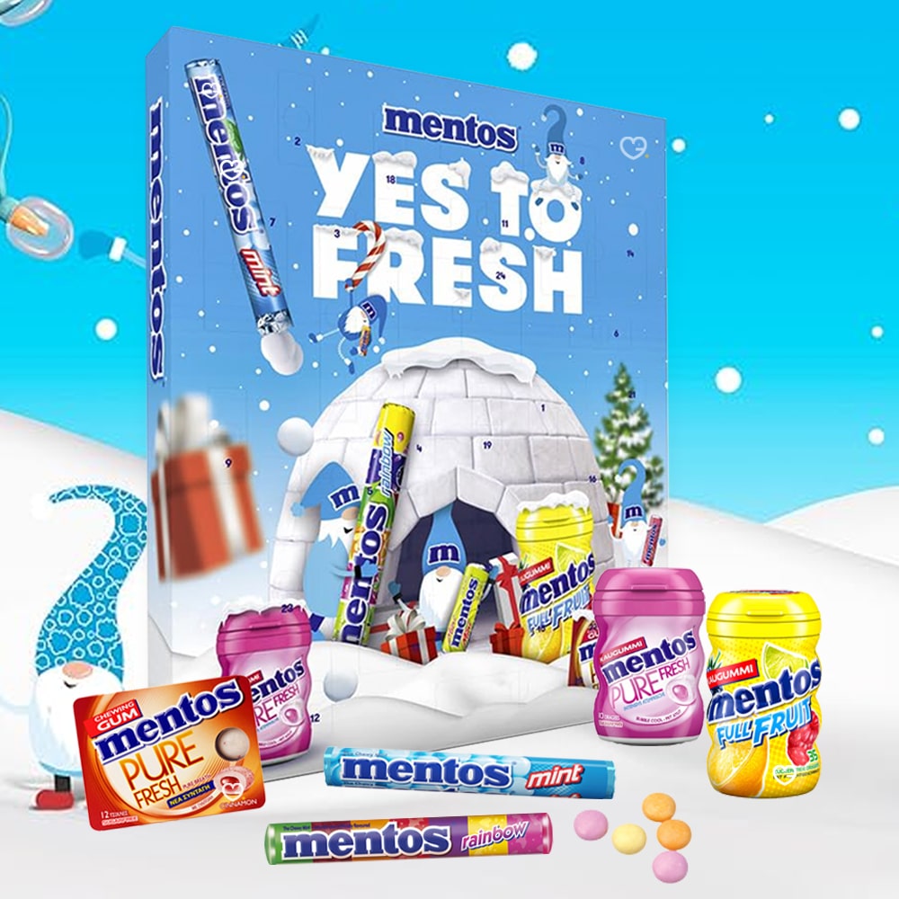 Calendrier de l'avent Mentos
